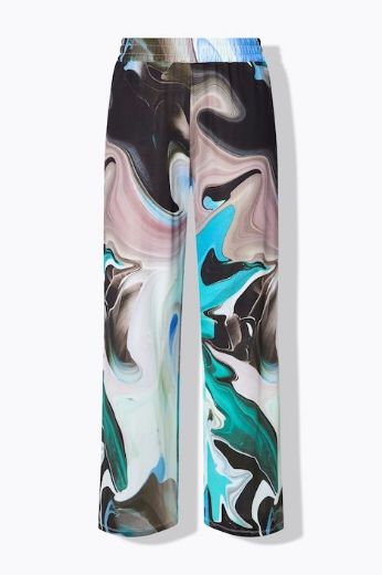 Plus size veliki brojevi Hlače širokih nogavica elastičnog struka za punije