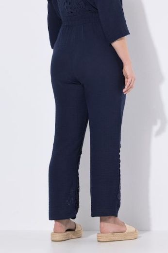 Plus size veliki brojevi Hlače muselin pamučne za punije