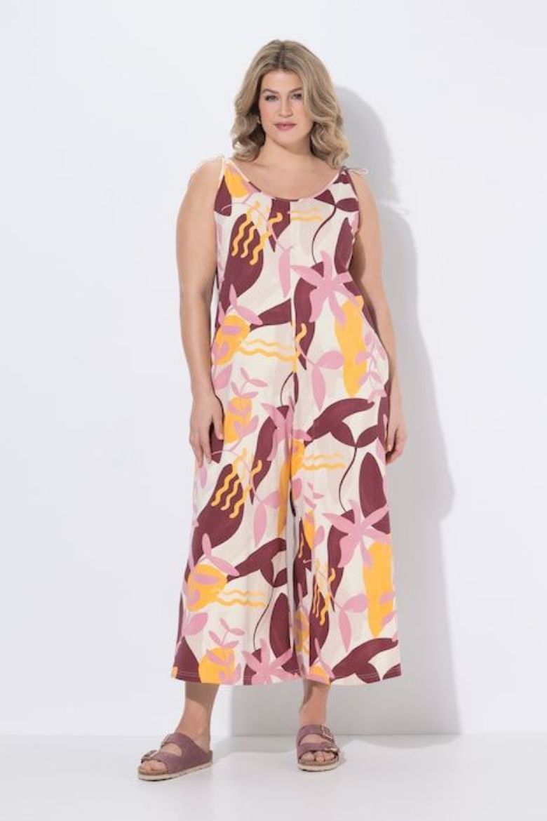 Plus size veliki brojevi Kombinezon bez rukava ravnih nogavica za punije