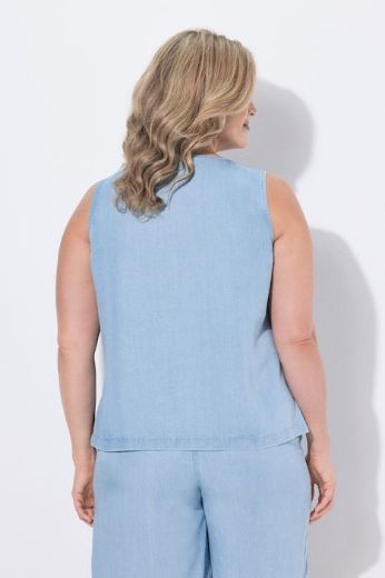 Plus size veliki brojevi Bluza bez rukava A kroja za punije