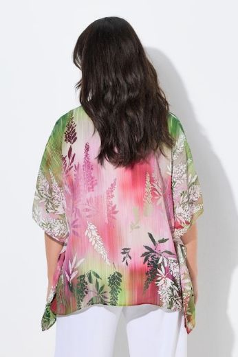 Plus size veliki brojevi Bluza kratkih rukava šireg kroja za punije