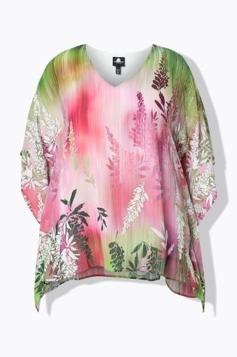 Plus size veliki brojevi Bluza kratkih rukava šireg kroja za punije