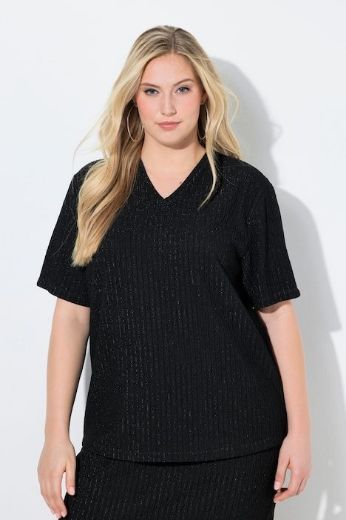 Plus size veliki brojevi Majica kratkih rukava V izreza za punije