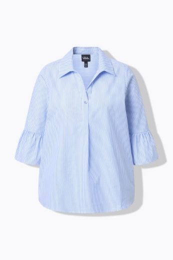 Plus size veliki brojevi Bluza 3/4 rukava s kragnom za punije