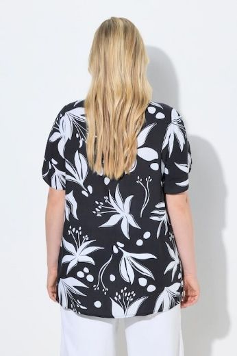 Plus size veliki brojevi Bluza kratkih rukava V izreza za punije