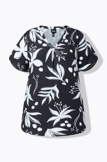 Plus size veliki brojevi Bluza kratkih rukava V izreza za punije