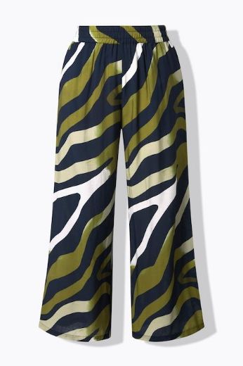 Plus size veliki brojevi Hlače širokih nogavica elastičnog struka za punije