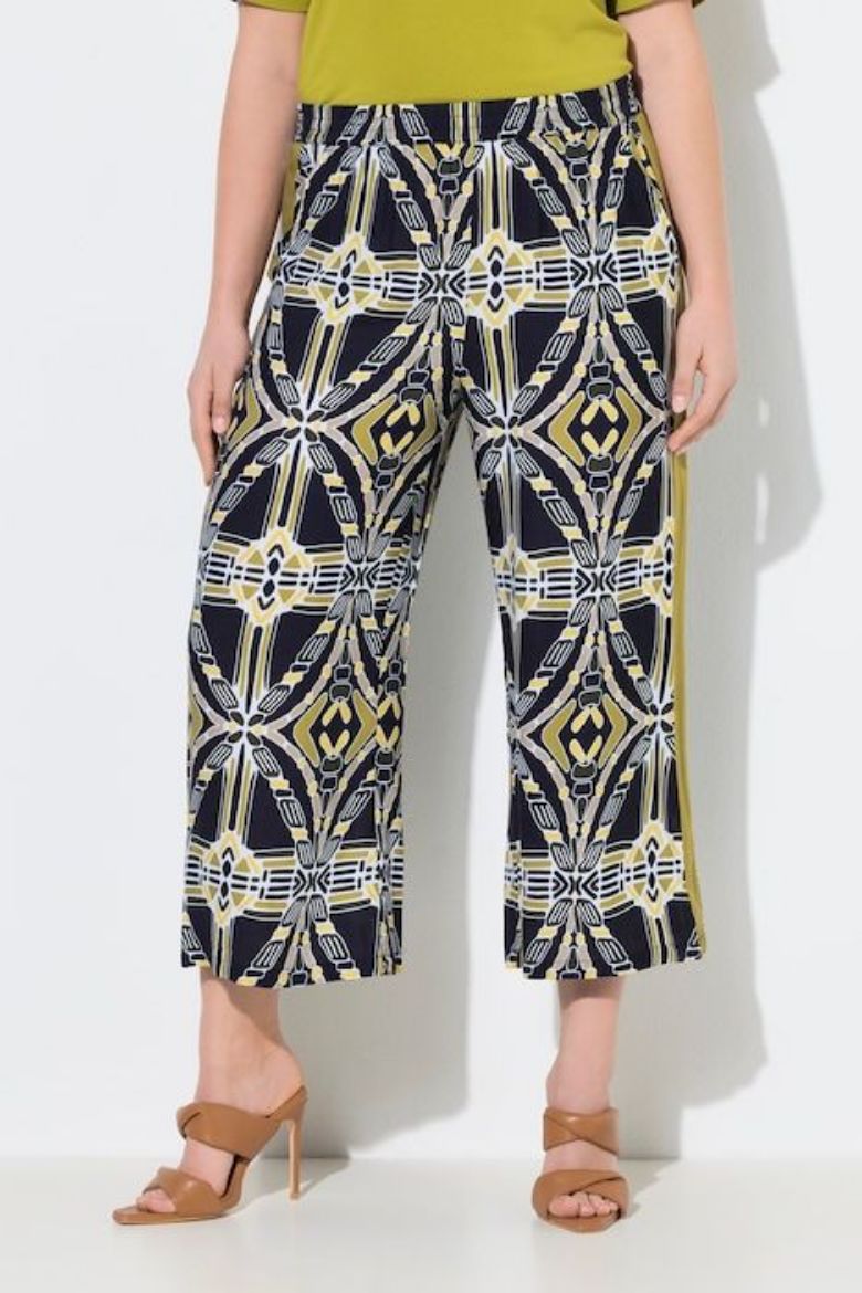 Plus size veliki brojevi Hlače širokih nogavica elastičnog struka za punije