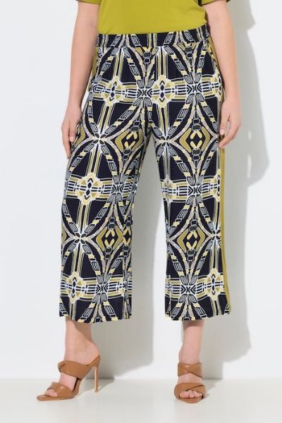 Veliki brojevi Hlače širokih nogavica elastičnog struka moda za punije