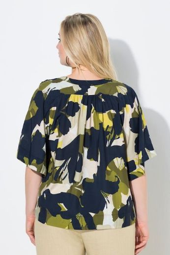 Plus size veliki brojevi Bluza kratkih rukava šireg kroja za punije