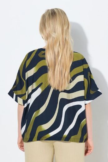 Plus size veliki brojevi Bluza kratkih rukava šireg kroja za punije