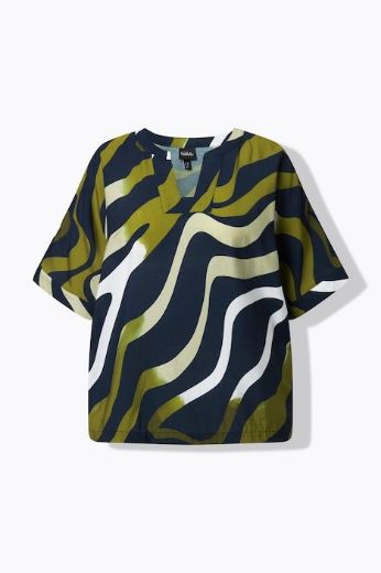 Plus size veliki brojevi Bluza kratkih rukava šireg kroja za punije