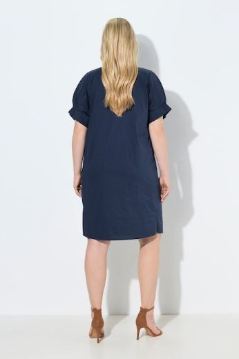 Plus size veliki brojevi Haljina kratkih rukava šireg kroja za punije