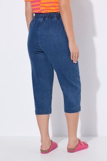 Plus size veliki brojevi Hlače 3/4 traper izgled za punije