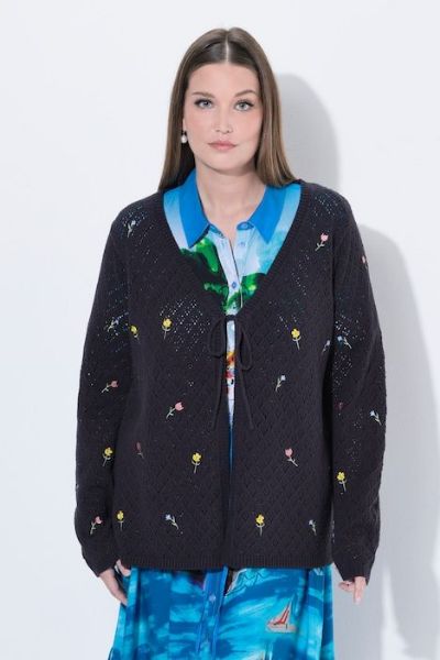 Veliki brojevi Kardigan V izreza moda za punije