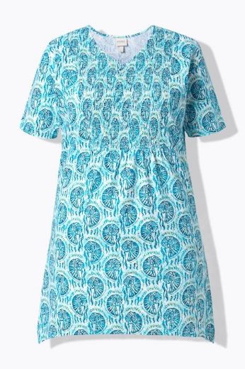 Plus size veliki brojevi Majica kratkih rukava pamučna dužeg kroja za punije