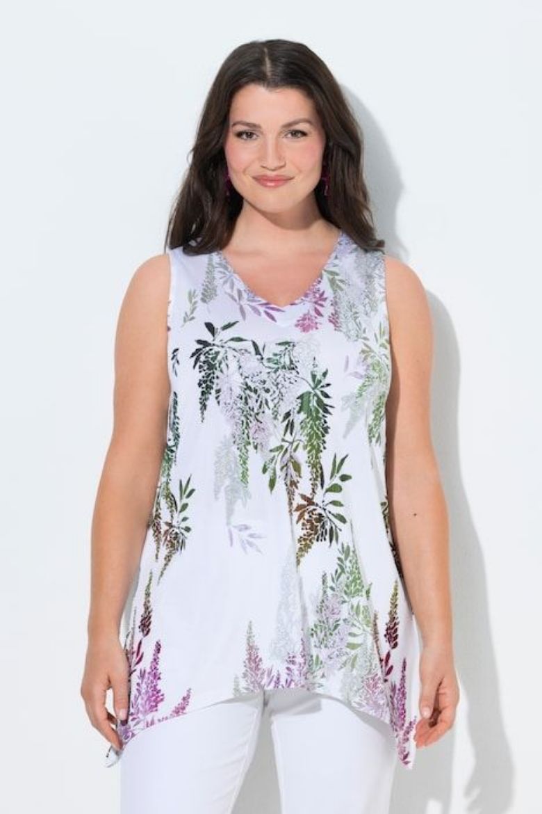 Plus size veliki brojevi Majica bez rukava A kroja za punije