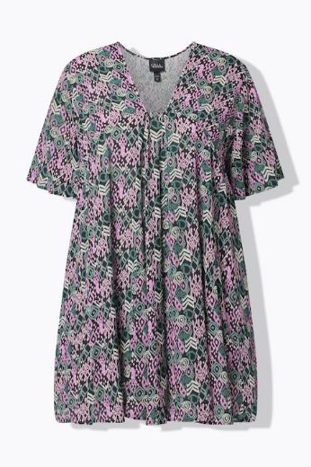 Plus size veliki brojevi Bluza kratkih rukava A kroja za punije