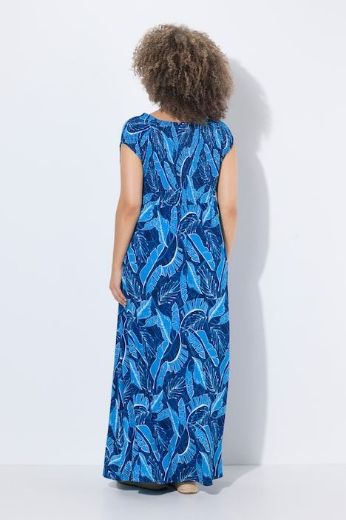 Plus size veliki brojevi Haljina maxi kratkih rukava za punije