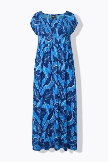 Plus size veliki brojevi Haljina maxi kratkih rukava za punije