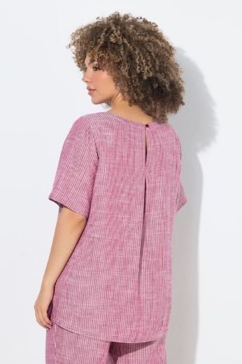 Plus size veliki brojevi Bluza kratkih rukava, okrugli izrez za punije