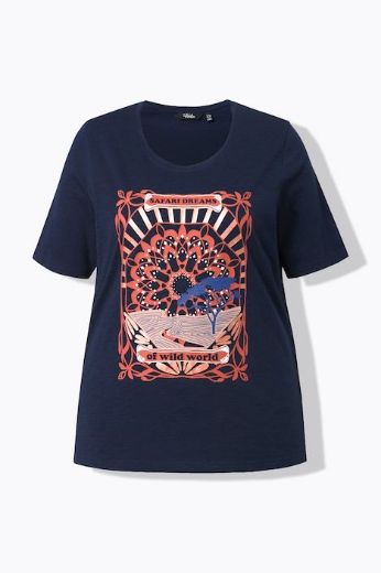 Plus size veliki brojevi Majica kratkih rukava okruglog izreza za punije