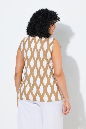 Plus size veliki brojevi Majica bez rukava s izrezom za punije