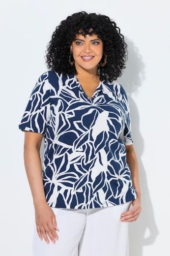 Plus size veliki brojevi Majica kratkih rukava V izreza za punije