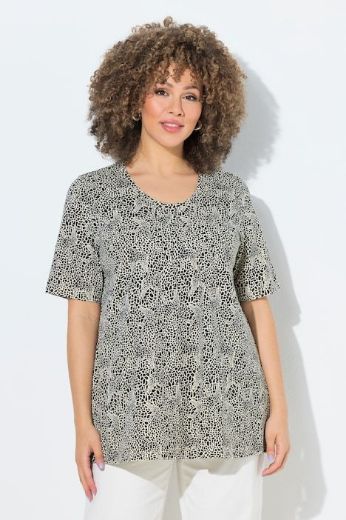 Plus size veliki brojevi Majica kratkih rukava A kroja za punije
