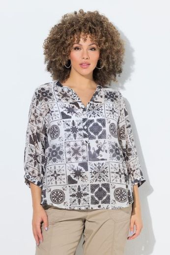 Plus size veliki brojevi Tunika 3/4 rukava za punije