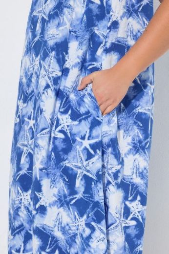 Plus size veliki brojevi Haljina bez rukava A kroja od viskoze za punije