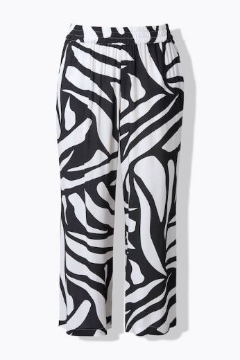 Plus size veliki brojevi Hlače širokih nogavuica zebra uzorka za punije