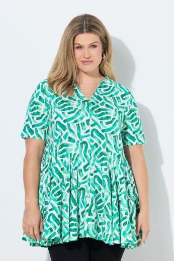 Plus size veliki brojevi Majica kratkih rukava dužeg kroja za punije