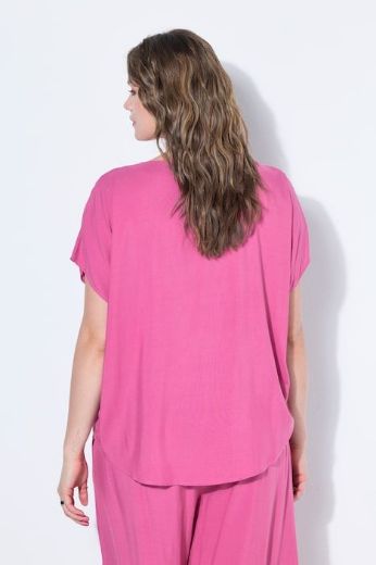 Plus size veliki brojevi Bluza kratkih rukava V ovratnika za punije