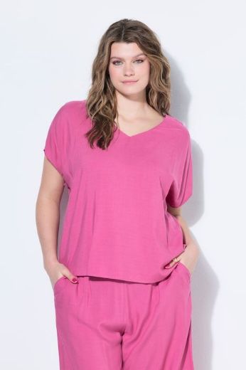 Plus size veliki brojevi Bluza kratkih rukava V ovratnika za punije