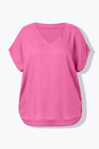 Plus size veliki brojevi Bluza kratkih rukava V ovratnika za punije