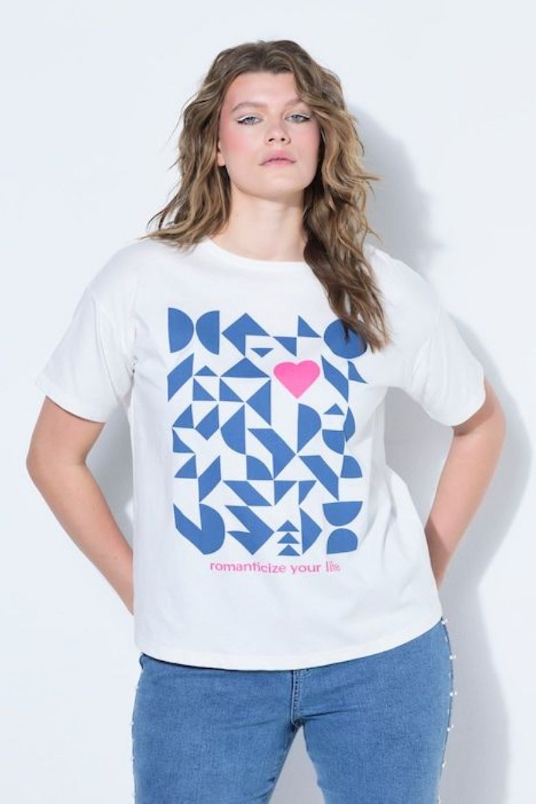 Plus size veliki brojevi Majica kratkih rukava šireg kroja za punije