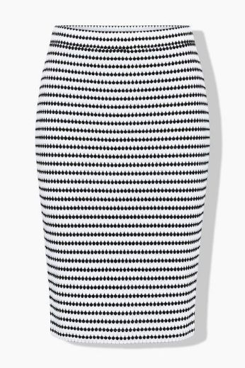 Plus size veliki brojevi Suknja midi strukirana za punije