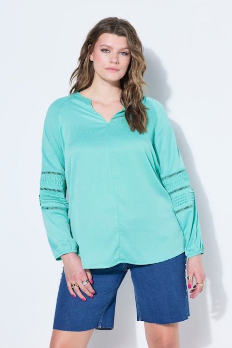 Plus size veliki brojevi Majica dugih rukava A kroja za punije