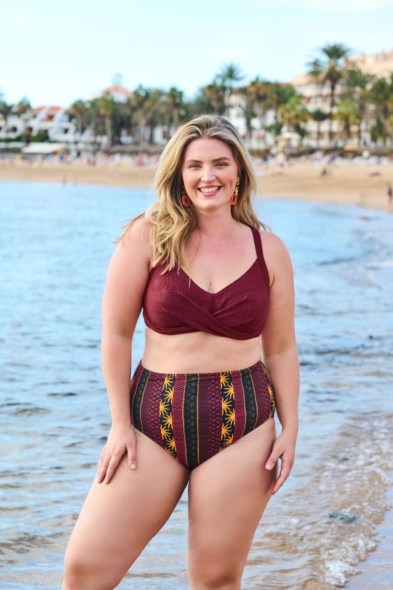 Plus size veliki brojevi Kupaći kostim bikini mekanih košarica i podesivih naramenica za punije