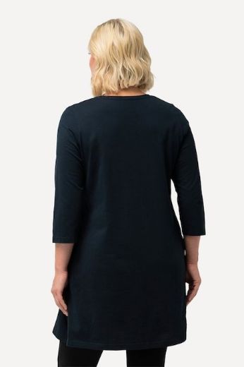 Plus size veliki brojevi Majica 3/4 rukava dužeg A kroja za punije