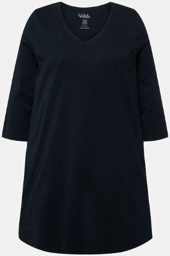 Plus size veliki brojevi Majica 3/4 rukava dužeg A kroja za punije