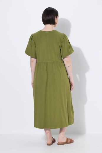 Plus size veliki brojevi Haljina maxi kratkih rukava za punije