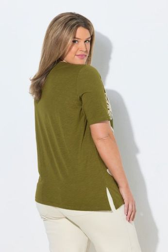 Plus size veliki brojevi Majica kratkih rukava V ovratnika za punije