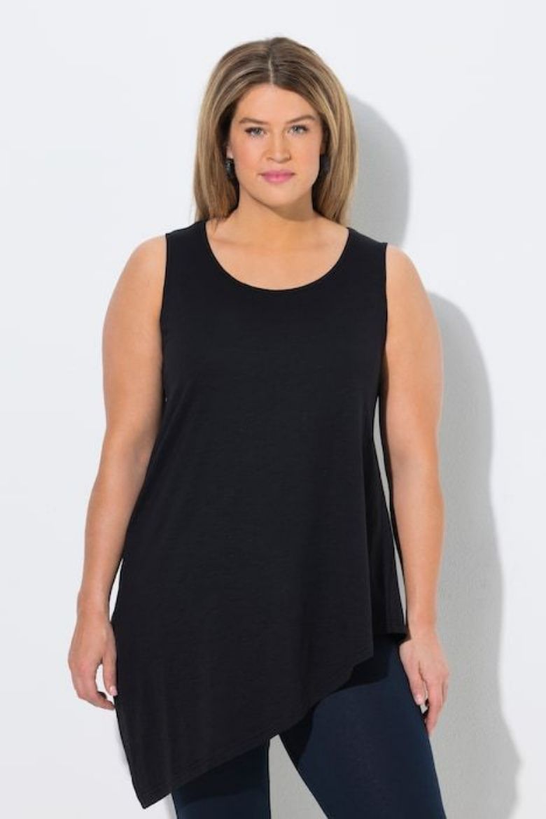 Plus size veliki brojevi Majica bez rukava A kroja za punije