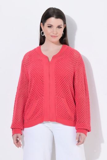 Plus size veliki brojevi Kardigan s patentnim zatvaračem za punije