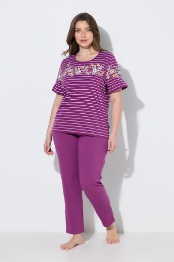 Plus size veliki brojevi Pidžama dvodijelna kratkih rukava za punije