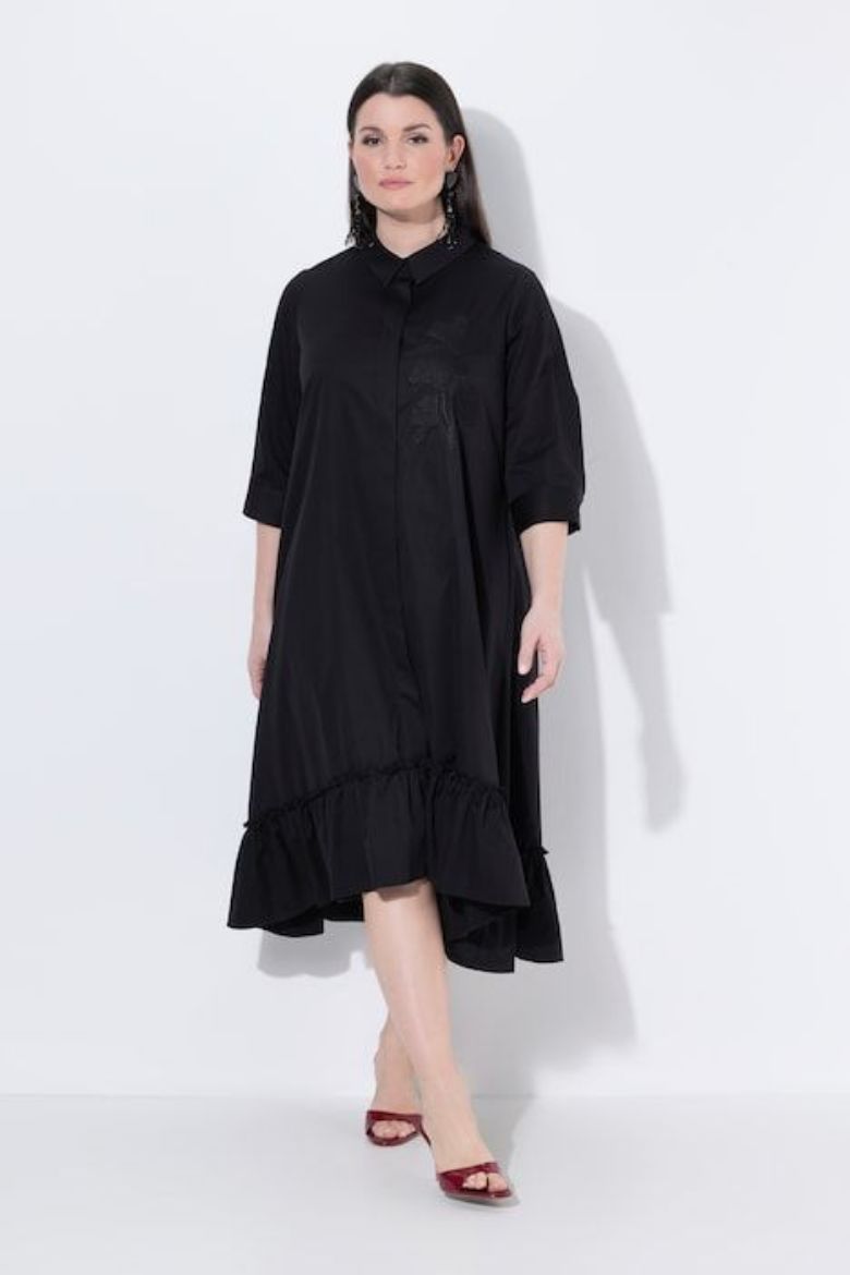 Plus size veliki brojevi Haljina maxi 3/4 rukava za punije
