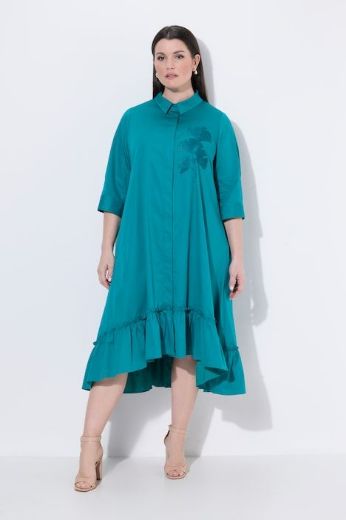 Plus size veliki brojevi Haljina maxi 3/4 rukava za punije