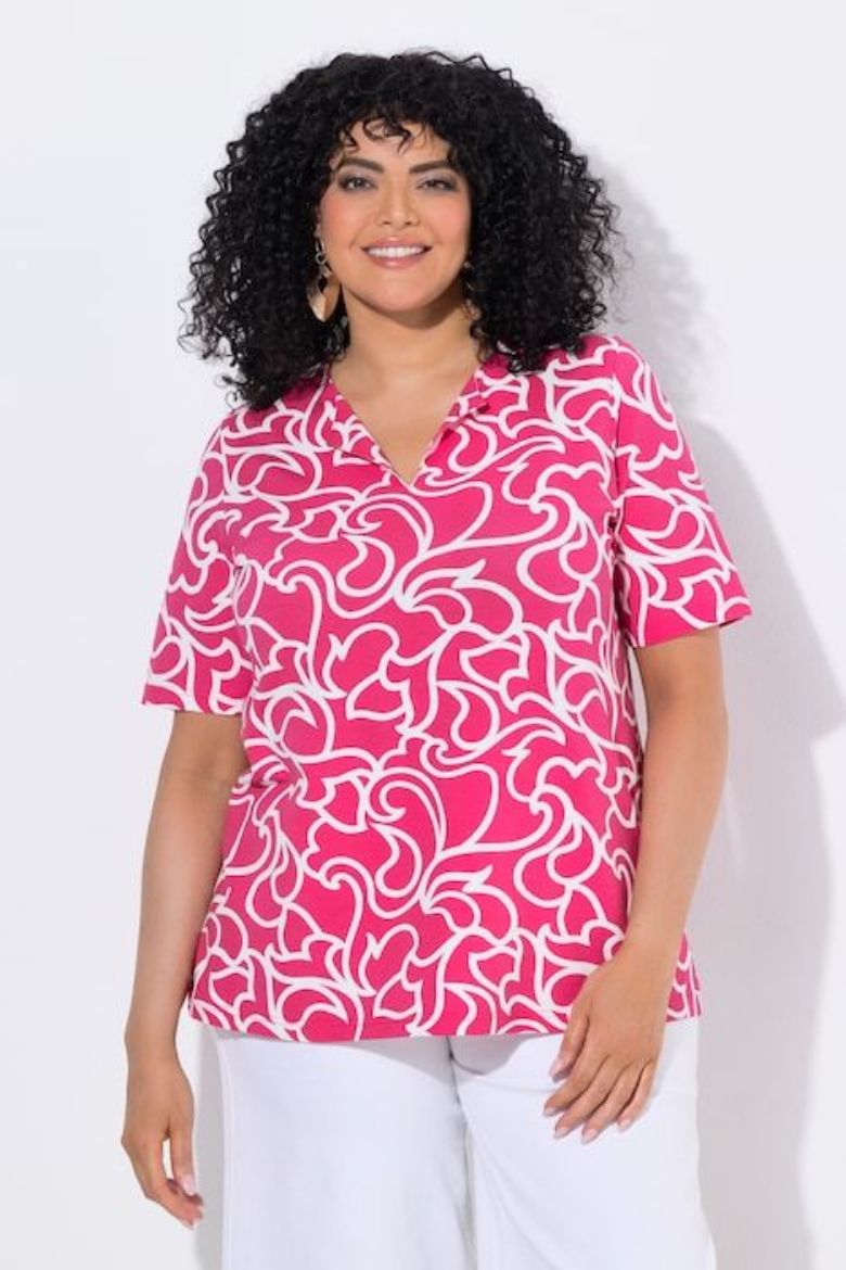 Plus size veliki brojevi Majica kratkih rukava A kroja za punije